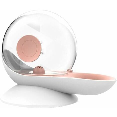 Fontaine à eau automatique pour chat, escargots - 2,8 L - Distributeur d'eau pour animaux domestiques - Grande gamelle à boire - Sans électricité (30,4 cm x 15,5 cm x 24 cm) - Rose, (1/5)