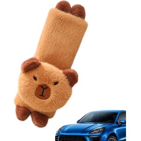 Capybara Coussin d'épaule de siège de voiture, coussin d'appui-tête Accessoire de ceinture de sécurité animal avec rembourrage doux Coussin de nuque, coussin de ceinture pour (1/5)