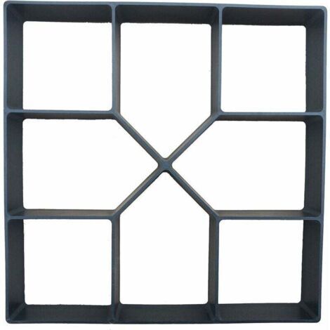 Moule à Pavage Plastique 40 x 40 cm pour Garden Terrasse Allée Patio Jardin Trottoirs Chemin de Pavage en Ciment Béton Moule à Pavé Réutilisable Moule de Coffrage Bricolage-- (1/5)