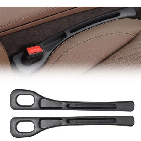 (1 paire noire) Organiseur de siège auto - Boîte de rangement universelle pour voiture, accessoires pour clés, téléphone, portefeuille - Design ergonomique et antidérapant (1/5)