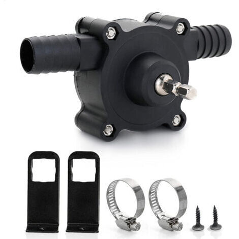 Pompe de perceuse électrique, pompe à eau mini pompe de perceuse électrique à main pompe auto-amorçante portable pompe de perceuse ménage petite pompe à eau pour la maison jardin, 6. 35Mm (1/4)