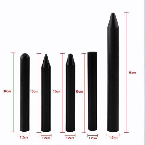 Débosselage Stylo en Nylon Outil De Réparation pour Carrosserie Voiture (Ensemble de 5pcs) (Couleur : Noir) (1/5)
