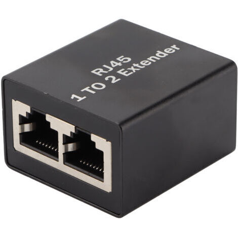Répartiteur Ethernet Adaptateur de connecteur réseau RJ45 Répartiteur d'extension de prise Ethernet Répartiteur un à deux (1/5)