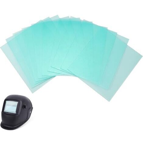 10pcs Lentille De Couverture De Casque De Soudage , Remplacement De Lentille De Protection De Soudage, Couvercle De Lentille De Couverture Transparent (1/5)