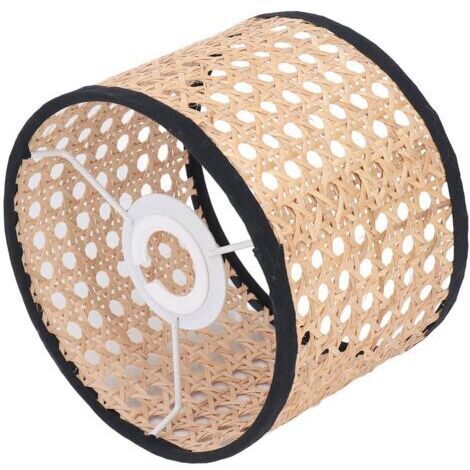 Abat-jour en rotin universel, abat-jour tissé en rotin, couvre-lampe pour lustre E27 E14, lampe suspendue, plafonnier (1/5)