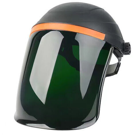 Casque de soudage résistant à la chaleur et aux chutes, capot de soudage professionnel visible pour couper, polir, souder, dessus noir, vert foncé (1/5)