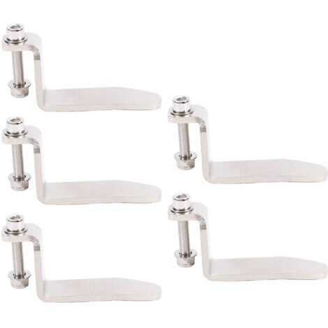 Lot de 5 crochets pour cloueuse pneumatique, en acier inoxydable, universels et portables, pour suspendre outils pneumatiques tels que pistolets de soufflage, marteaux et clés à chocs. (1/5)
