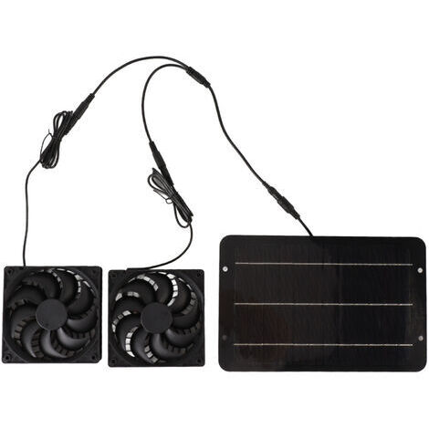 Ventilateur solaire étanche 10W 12V – Pour poulailler, serre, maison animaux – Silicium monocristallin – Installation facile (1/5)