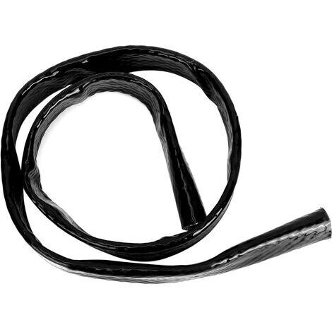 AN12 – manchon anti-feu noir tressé, bouclier thermique pour flamme, protecteur de tuyau de carburant de 3/4 x 3,3 pieds ID 0,7 pouces (1/5)
