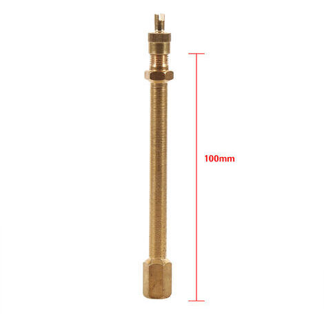 Rallonge de valve pour pneu en laiton 100mm – Gonflage rapide et sécurisé – Compatible avec capteur TPMS – Durable et léger (1/5)