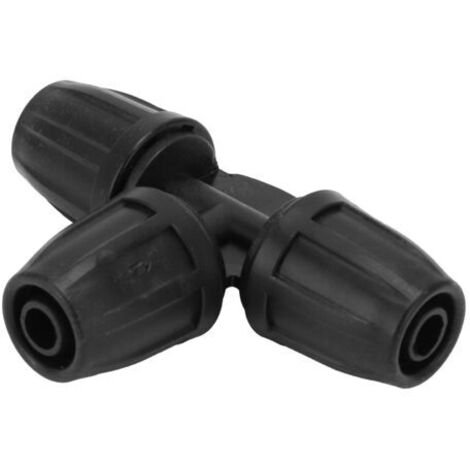 Connecteur en Te, 10 Pices 8/11 Te Barbele avec Connecteur de Tuyau de Verrouillage Adaptateur 3 Voies Joints de Conduite d'eau pour Systme D'irrigation Goutte Goutte de Tuyau (1/4)