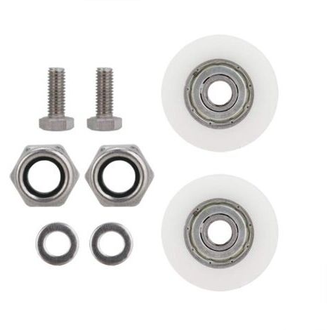 Rubberskin Roulettes de porte de serre, robustes et durables, faciles à pousser et à tirer pour porte de serre (1/5)