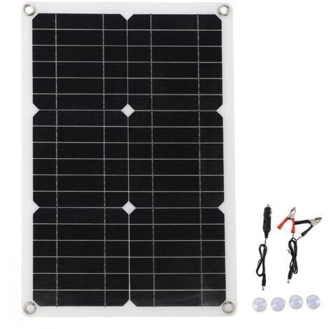Panneau solaire portatif de 18V 20W panneau de Charge solaire imperméable monocristallin Semi Flexible pour le Yacht de véhicule RV (1/5)