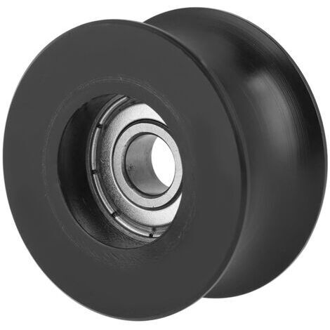 Poulie à gorge U 8x40mm – Lot de 4 – Métal et plastique – Pour systèmes de portes et fenêtres – Installation facile et fonctionnement silencieux - 0840UU (1/5)