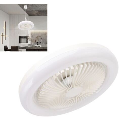 Ventilateurs de Plafond avec Télécommande, 36W Ventilateur de Plafond 9,8 Pouces Petite Lampe de Ventilateur LED Silencieuse E27 pour Chambre