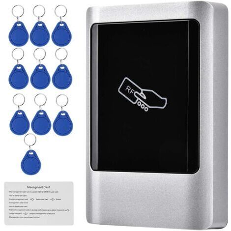 Lecteur de badge RFID étanche IP65 – 1000 utilisateurs – Tension 12V CC – Contrôle d'accès sécurisé avec clavier tactile