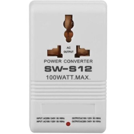 55-60HZ Adaptateur convertisseur tension 100W Transformateur conversion élévateur 100V 110V / 120V à 220V / 240V voyage GS05377