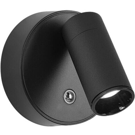 Applique Murale Intérieure, Lampe Murale Sans Fil Rechargeable Type-C, Réglage de La Luminosité Applique Murale Sans Fil Chambre, Lampe de Chevet Murale Tactile, Liseuse murale,Noir (1/5)