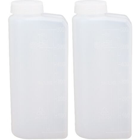 2 pièces 600ML 2 temps huile essence carburant mélange bouteille professionnel huile mélange bouteille conteneur pour trononneuse Machine à repasser (1/5)