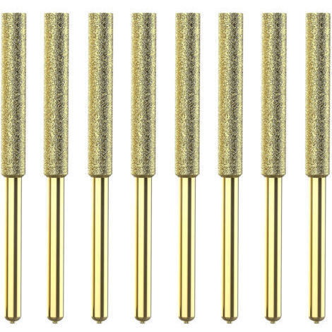 8pcs bits de tronçonneuse en titane affûté diamant hauteur de dureté électrique (1/5)