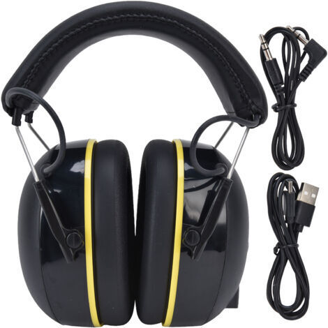 Cache-oreilles de protection auditive Bluetooth 5.0 – Réduction sonore 40 heures – TPU + ABS pour environnements bruyants (1/5)