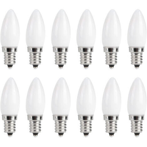 10 pièces Mini E12 LED candélabre ampoules 1.5W AC 230V pour la maison voiture armoire htel éclairage