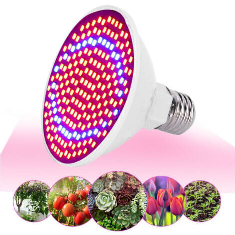Lampe horticole LED à 200 LED, tête unique, pour la croissance des plantes, idéale pour le jardin et la serre (85-265 V)