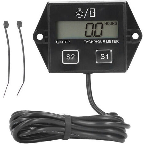 Tachymètre de moto avec écran LCD, compteur horaire pour moteur à essence 2/4 temps, universel pour camionnettes (1/5)