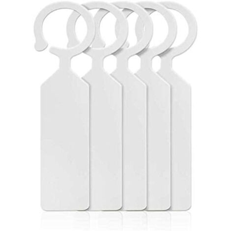 100 pcs Plante Arbre étiquettes en Plastique épais marqus Pendaison Jardin étiquettes pour Jardinier Blanc 112.4cm (1/5)