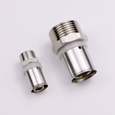 Multicouche à sertir raccord multiprofil femelle F12x17 Ø16 1/2M (1/2)