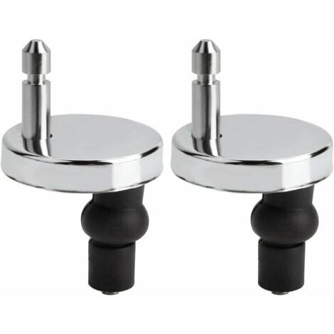 Lot de fixation abattant wc universels pour abattant de WC-Compatible avec la plupart des sièges de WC standards avec système d'abaissement automatique-Facile à installer (1/5)