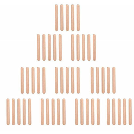 Lot de 50 Tourillons Cheville en Bois Massif pour Bricolage et Travail du Bois - 5x30mm (1/5)