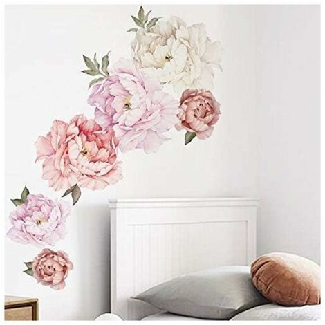 Stickers muraux Fl de Pivoine rose Stickers muraux Décoration de la ...