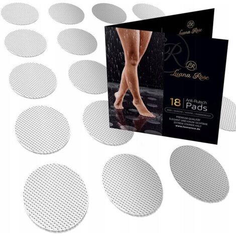 Tapis antidérapant, autocollants antidérapants pour baignoire et douche de haute qualité-XXL 18 pièces-douche antidérapante et baignoire antidérapante-environ 10cm Ø-autocollants autocollants pour dou (1/5)