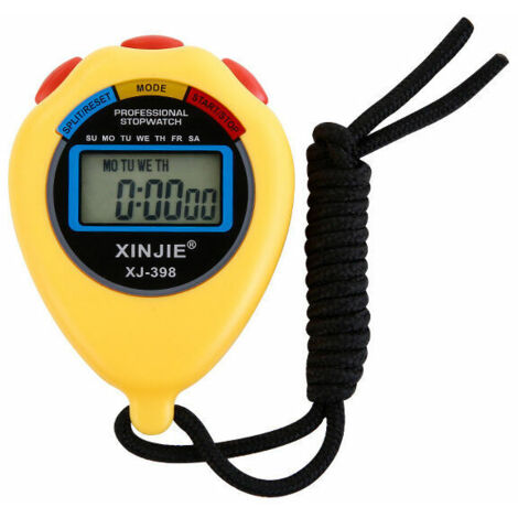Chronomètre , numérique multifonction étanche avec grand écran Idéal pour les entraîns sportifs et les arbitres,1 pcs noir (1/5)