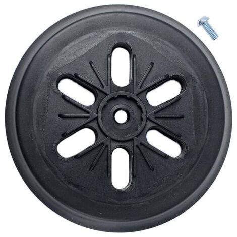 Patin de ponçage compatible avec ponceuse orbitale à turbine Bos-ch Gex 150 AC, PEX 15 AE, GEX 150 (diamètre 150 mm, avec vis) (1/5)