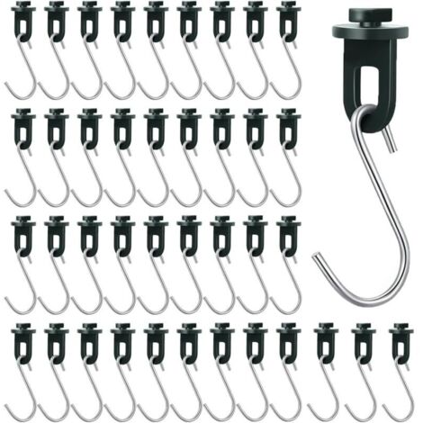 50 Pinces Pivotantes pour Serres et 50 Crochets en S Pinces pour Serres à Plantes Pinces en Plastique Durables Suspensions pour Plantes Accessoires pour Serres (1/5)