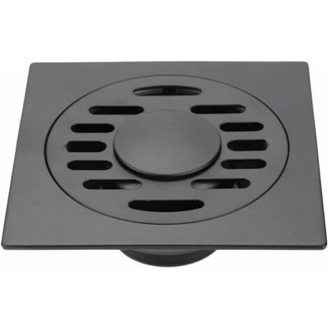 Drain de Douche Anti Od Siphon De Sol en Acier Inoxydable pour Salle De Bain Evacuat Drain de Plancher pour Machine à Laver Toilette Cabine (drain de plancher de la machine à laver)gris pistolet (1/5)