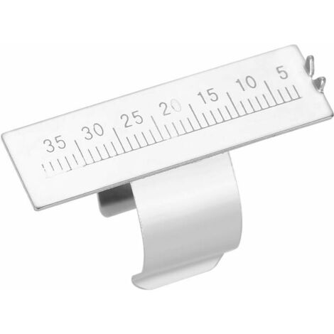 Règle d'endodontie, règle d'alésoir endodontique en acier inoxydable Instruments dentaires endodontiques Anneau d'endodontie dentaire Règle de doigt Jauge dentaire autoclavable (1/5)