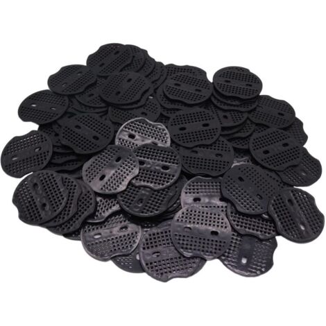 100 PCS Rondelles pour Piquets de Fixation en Acier pour bâche, Rondelle d'ancrage en U pour Piquets de Jardin, Piquets de Fixation Tente (1/5)
