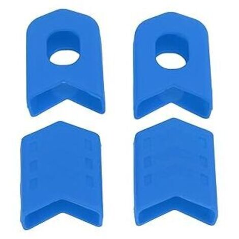 Lot de 4 protections de manivelle de vélo, couvre-bottes de vélo de route, pièces de vélo, accessoires de vélo (bleu) (1/5)