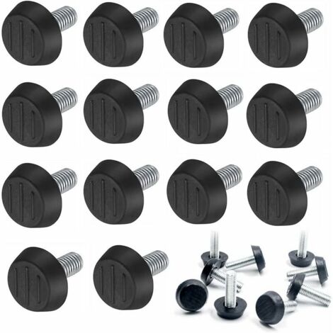 Lot de 40 Pieds de nivellement pour Meubles,nivellement réglables pour Meubles,Pieds de nivellement à vis, Base Ronde, vis pour Pieds de Chaise, Protection de Sol (1/5)