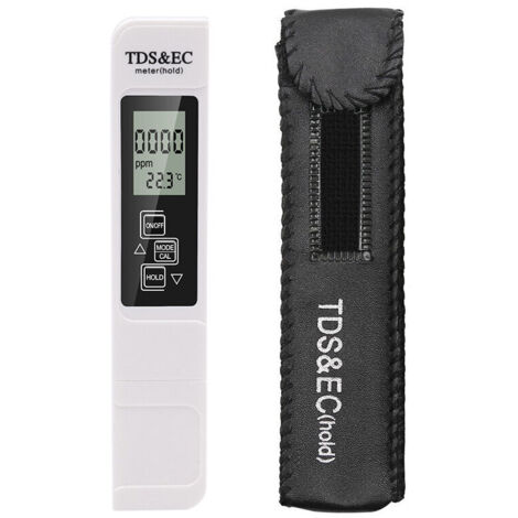 TDS Test Multifonctionnel Digital 3 en 1 Mesure TDS EC et Temperature avec Grand Ecran LCD Numérique Monit de la Qualité d'eau Potable,Culture Hydroponique et Plus(ne peut pas tester le ph), 152 (1/5)