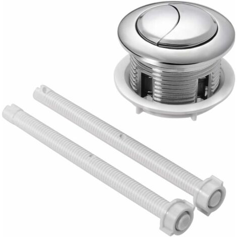Poussoir Double Chasse D Eau Bouton 114Mm Double Chasse D Eau Remplacement Bouton Réservoir D Eau De Réparation Push Bouton avec Fil Diamètre (1/5)