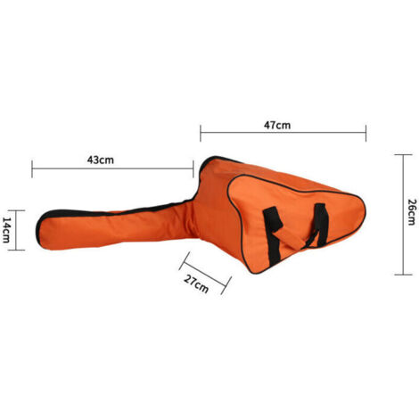 Sac de transport pour tronçonneuse Chainsaw - Protection portable - Étanche - Sac de rangement assorti (90X26X27cm/orange) (1/5)