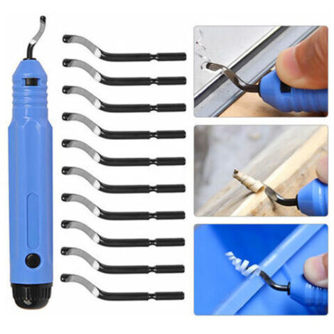 Outil Ebavurage Metal Kit Ebavurage Fraises Set Burr Remover D'Outils A Main Pour Le Bois En Plastique En Aluminium Cuivre Et L'Acier, Type 3 (1/5)