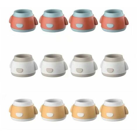 Casquettes de protection à la jambe de chaise, couvre-jambes de table rondes contre grattage, meubles de protection en silicone, meubles Pieds de tasses pour planchers en bois (1/5)