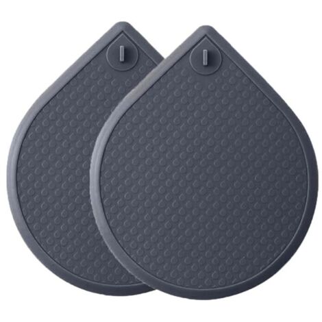Lot de 2 bouchons de vidange en silicone pour douche, baignoire, lavabo, évier, filtre de vidange avec ventouse (gris foncé 1518 cm) (1/5)