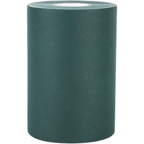 Bande de Gazon, Bande adhésive Non-tissée de Bande d'herbe de Tapis d'herbe de Tapis de Gazon synthétique Anti-dérapant Bande 150mm  10m (Coul : Vert) (1/5)