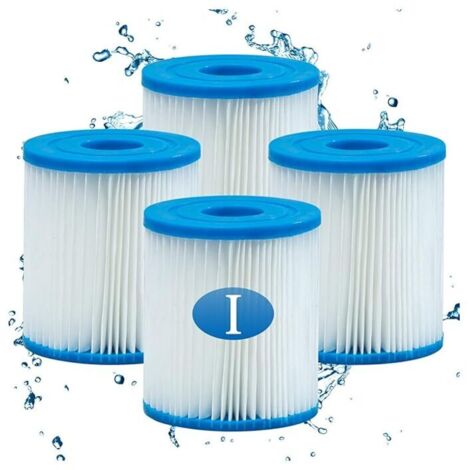 cartouches filtrantes pour Bestway type I piscine, taille 1 filtre de piscine pour Bestway, Lot de 4 (1/5)